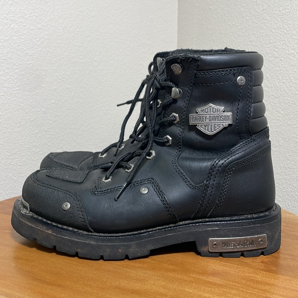 Men’s Harley Davidson Stealth Riding Boot Wolverine Military Style Black 8.5